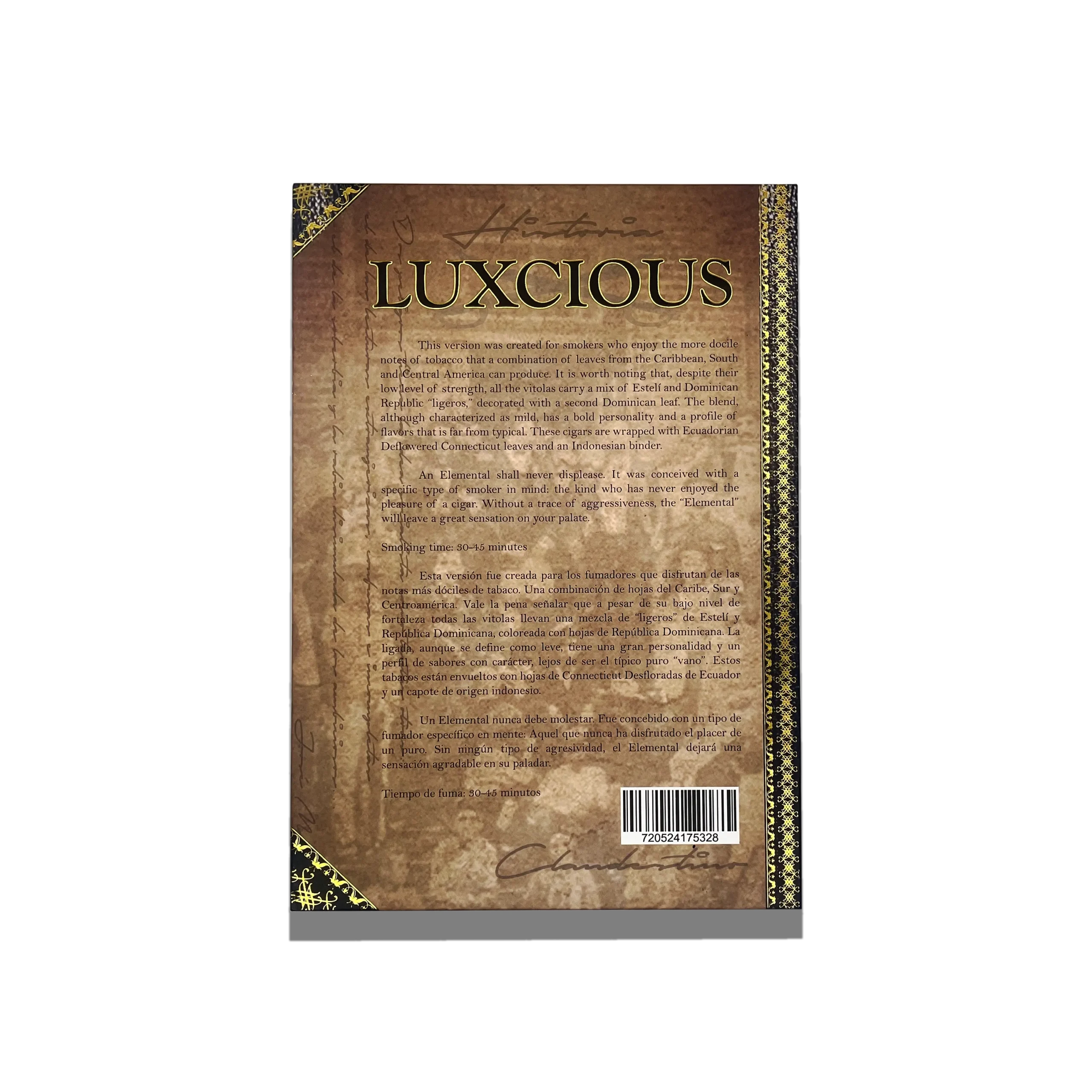2-clandestinos-cigars-habano-elemental-cuban-boutique-cigar-wholesale-luxury-blend-back An Elemental shall never displease. It was conceived with a specific type of smoker in mind: the kind who has never enjoyed the pleasure of a cigar. Without a trace of aggressiveness, the “Elemental” will leave a great sensation on your palate.