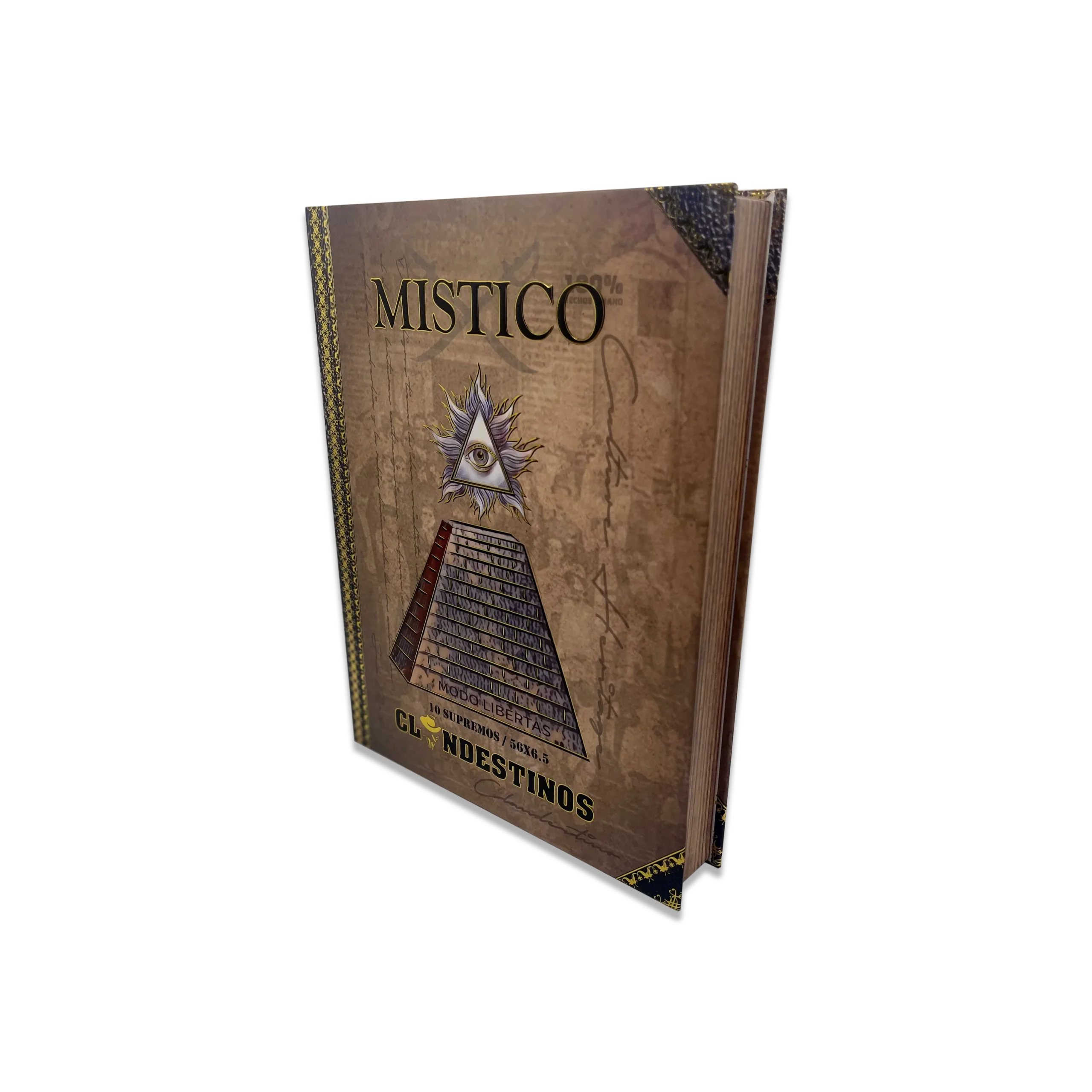 4-clandestinos-cigars-habano-mistico-cuban-boutique-cigar-wholesale-luxury-blend-standing-sheets Without a doubt, this is the most enigmatic product of the Clandestinos lineup. At first, you encounter a smooth cigar with earthy notes. Then, it transitions to notes of cocoa and nuts without interfering with the joy of this magical creation. The Místico is the epitome of what the Luxcious Blend is: the favorite of many.