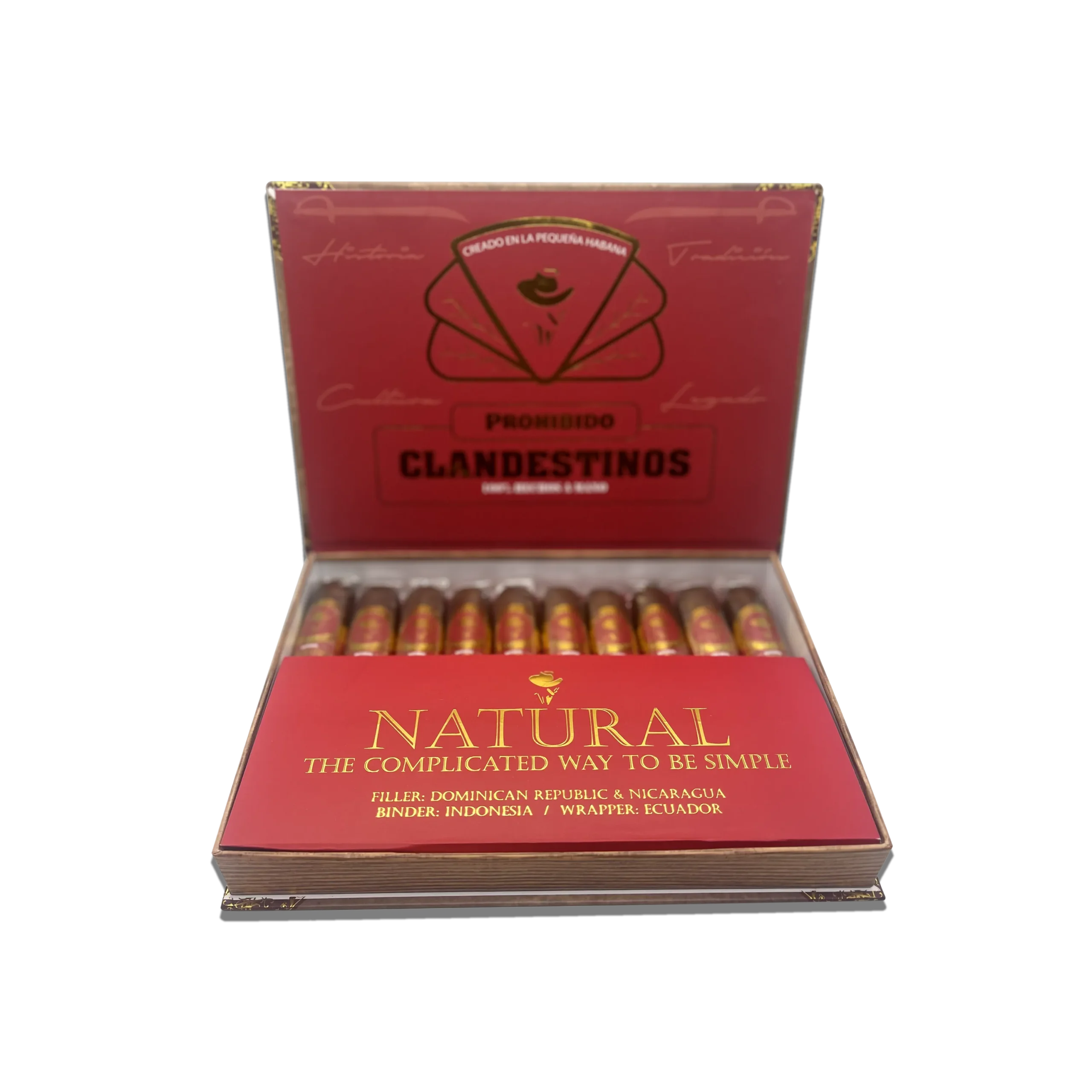 The Prohibidos (Forbidden) got their name from the words of one of their first tasters. “It should be Forbidden to create a cigar with such a nice flavor in a small format.” That phrase perfectly defines what the Forbidden is all about: a delightful flavor in a short smoke for those who do not have the time to enjoy a longer one.