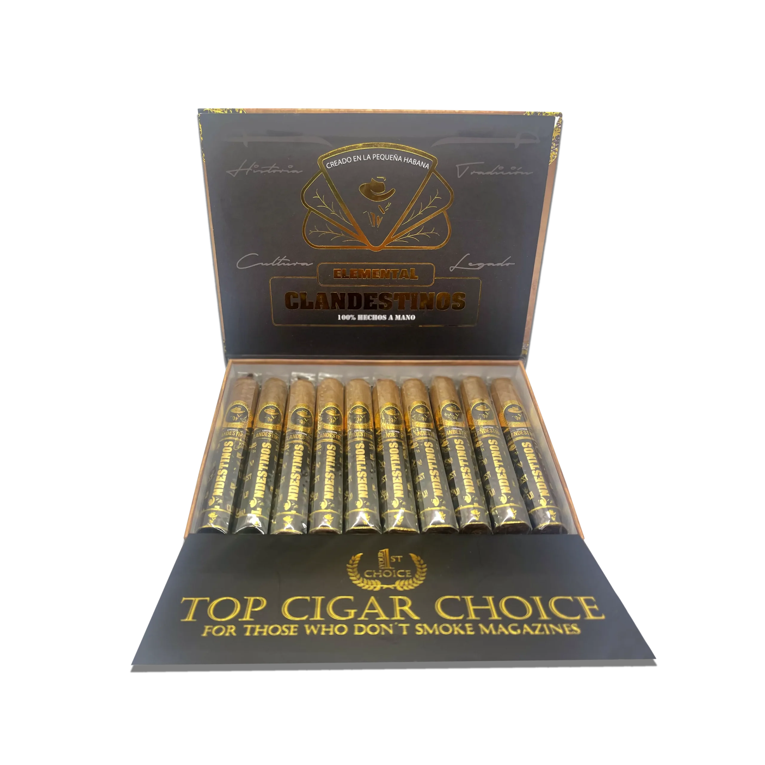 6-clandestinos-cigars-habano-elemental-cuban-boutique-cigar-wholesale-luxury-blend-top-choice An Elemental shall never displease. It was conceived with a specific type of smoker in mind: the kind who has never enjoyed the pleasure of a cigar. Without a trace of aggressiveness, the “Elemental” will leave a great sensation on your palate.