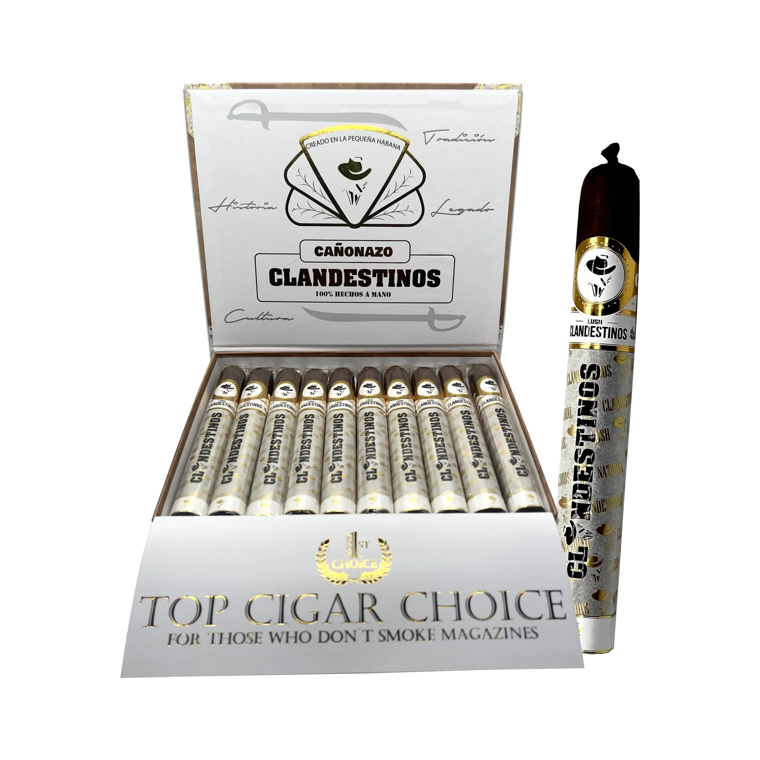 This is a Canon Bomb, a bullet full of intense flavors for those who enjoy powerful cigars. This blend, without getting on the over aggressive range, is one that will be noticed and appreciated by those who love the classic tobacco flavors.
