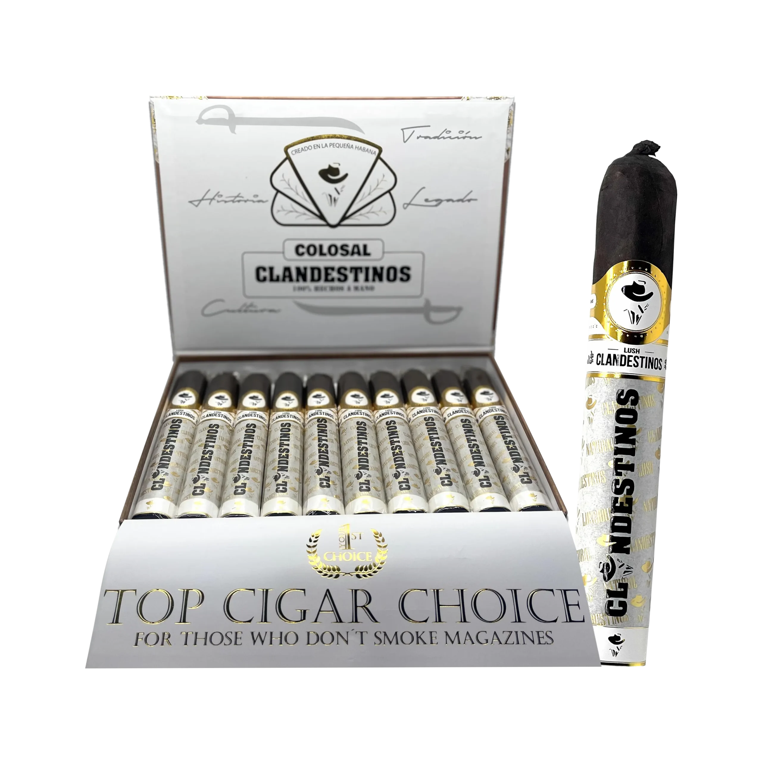 The Colossal embodies the history and experience of generations of cigar rollers. Designed for those with a discerning taste, a different Maduro is born. Combining mellow and high flavors in the same product, it is the result of long blending sessions aimed at finding the distinctive product that defines a master roller.