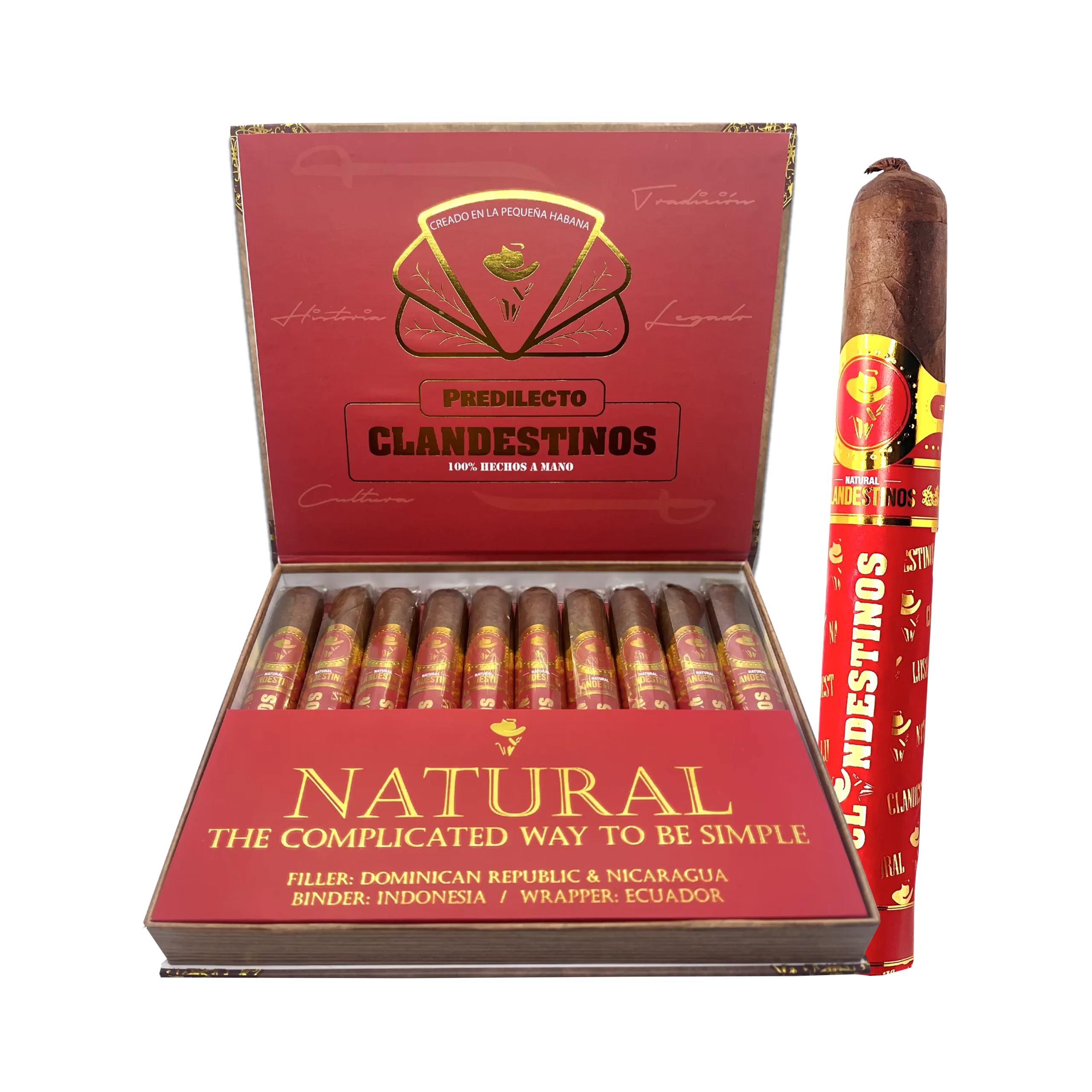 The Predilectos (Favorites), as their name implies, are the preferred choice of the creator of Clandestinos Cigars. A cigar with an amazing balance of strength, size, and flavor, it is perfect for any occasion. It is, in a few words, the convergence of sensations that all cigars should have.
